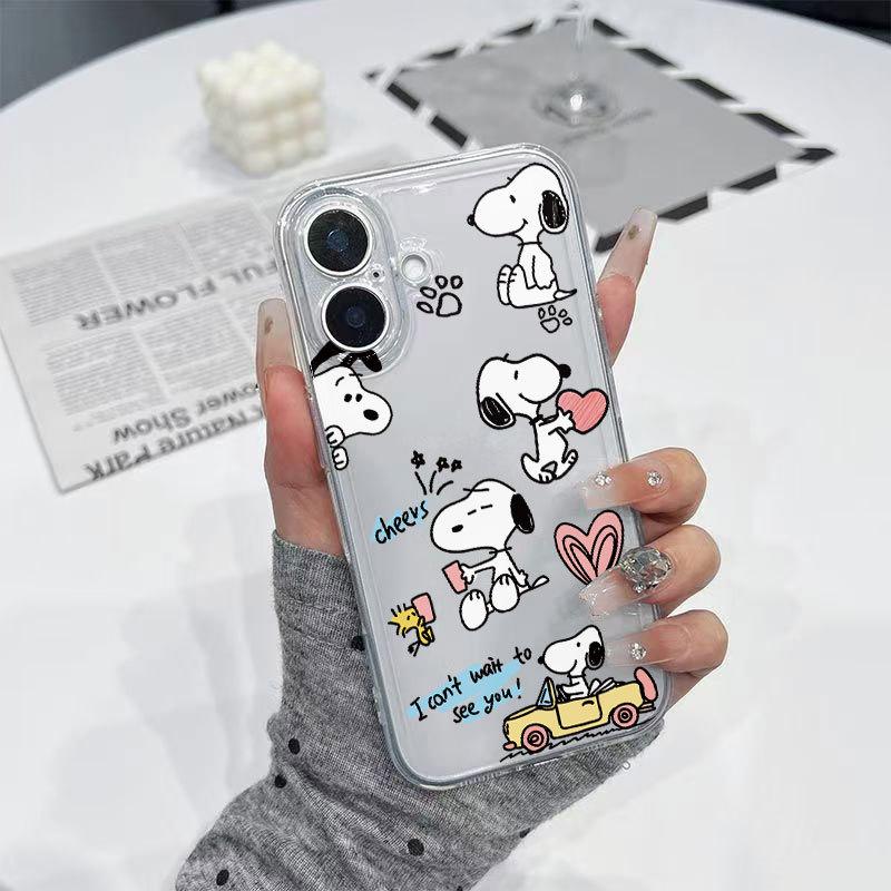 Snoopy Full-Coverage Drop-Proof Phone Case for Apple iPhone 17 Pro Max/15/14/13/12/XS Max