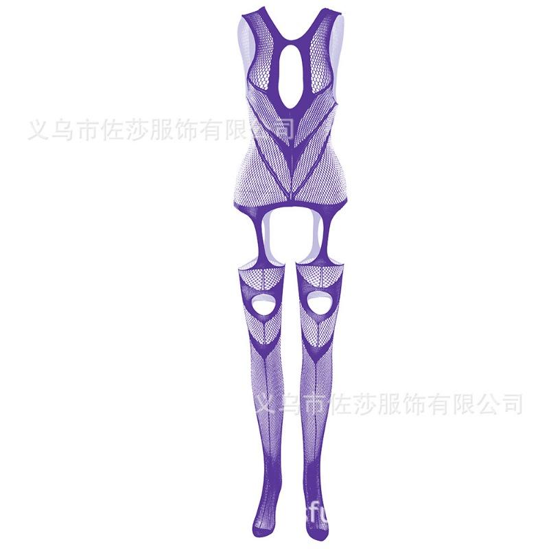 Sex Underwear Uniform Jacquard Onesie Lace-up Crotch Tights Stockings New