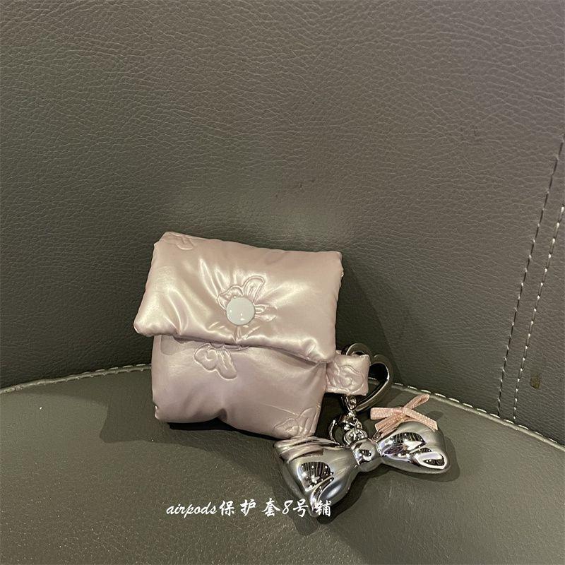 

AirPods Корейские Банты Сумка-багги Apple Apple Airpods Pro Pink earphone bag + ornaments