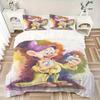 3pcs Dopey Dwarf Watercolor Art Bedding Set, Includes 1 Quilt Cover and 2 Pillowcases, Comfortable Bedding with Stylish Design for Bedroom,