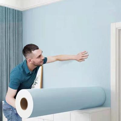 DIY Modern Solid Color WaterProof Self Adhesive PVC Wallpaper for Wall In Rolls for Living Room Home Decoration 3D Wall Stickers
