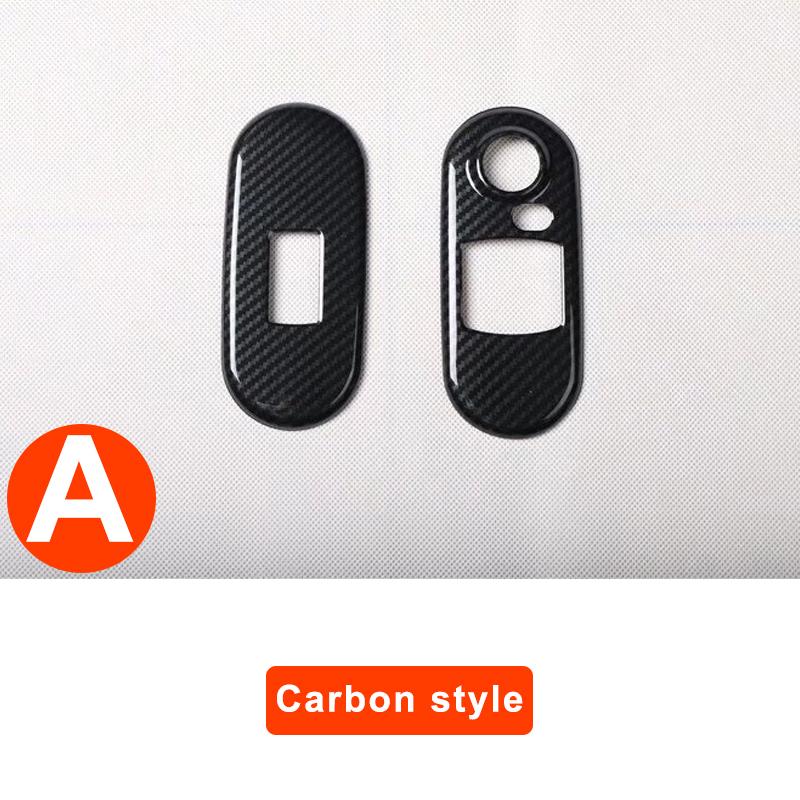Car Window Lift Button Panel Decorative Sticker For BMW MINI ONE Cooper S F55 F56 F57 Interior Modification Accessories