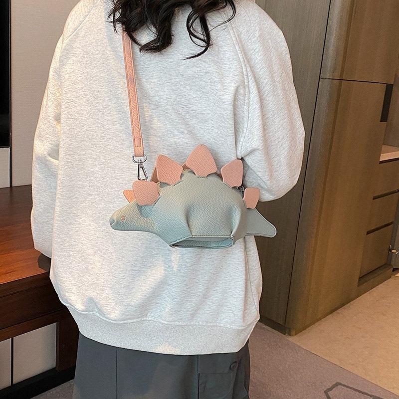 Fashion bag women's summer new cute funny small bag personalized dinosaur mini shoulder messenger women's bag