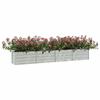 VidaXL Raised Garden Bed Planter Flower Box Plant Pot Planting Bed Balcony Outdoor 320x40x45 Cm Steel 316893