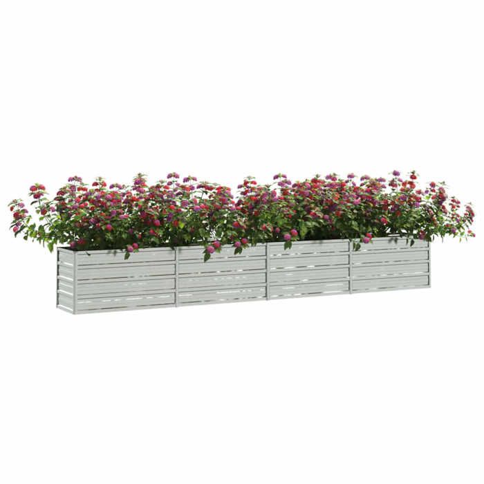 VidaXL Raised Garden Bed Planter Flower Box Plant Pot Planting Bed Balcony Outdoor 320x40x45 Cm Steel 316893