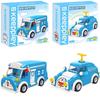 Keeppley Building Blocks Doraemon Car Bus Model Kawaii Splicing Children's Toys Birthday Gift Ornaments Animation Peripherals