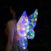 Colorful Luminous Butterfly Wings Balloons for Children's Night Market Decoration