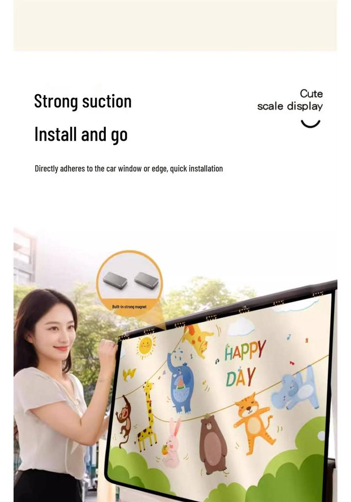 Children's Car Sunshade Curtains for Rear Windows