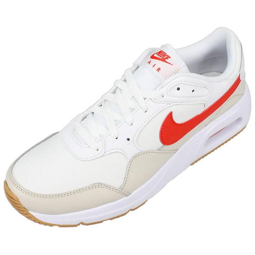 Nike Air Max SC White Picante Red Men Sneakers Light-Orewood-Brown Gum-Light-Brown CW4555-112