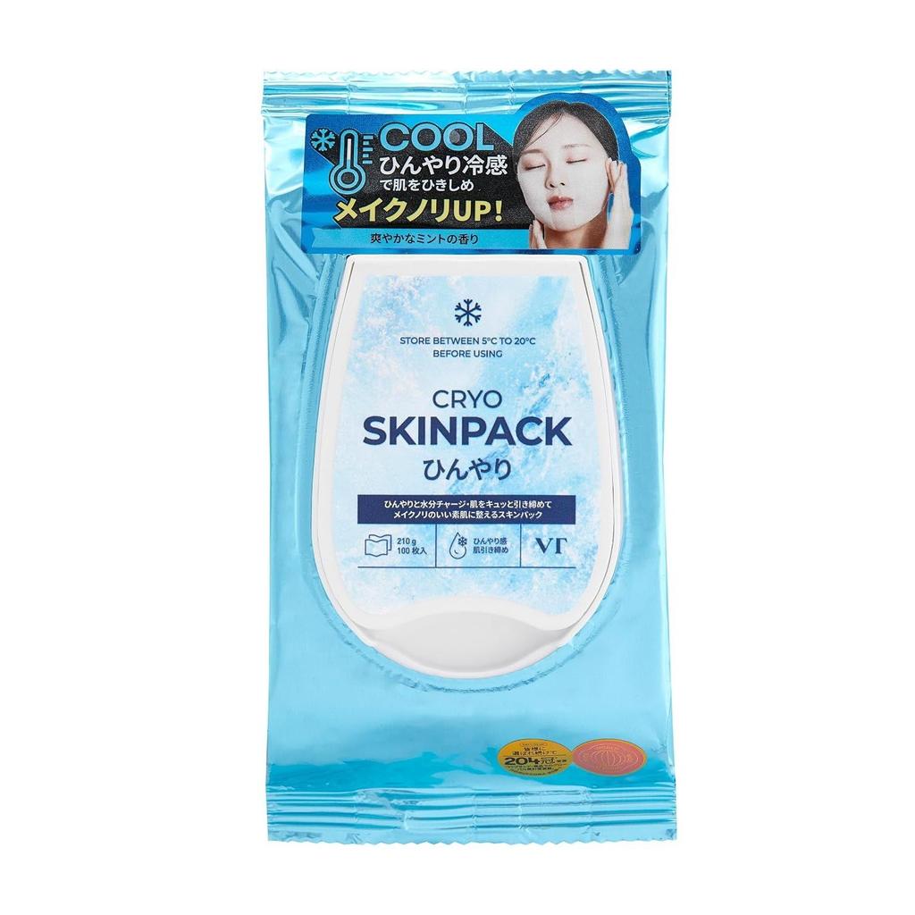 VTCOSMETICS Cryo Cool Skin Pack 100 Sheets Partial Sheet Radiant Moisture Supply Texture Refinement