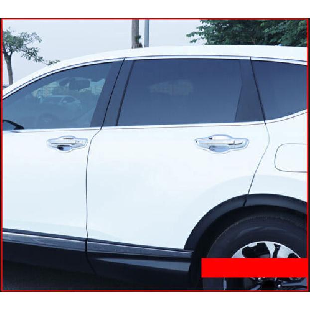 Fit For HONDA CR-V CRV exterior side door bowl 2017-2020 cover trim chrome steel