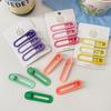 Vibrant Candy Color Seamless Hair Clip Set - Side, Bangs, and Heart Duckbill Clips for Women