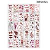 20/30/50 Sheets Halloween Terror Wound Temporary Tattoo Waterproof Realistic Blood Tattoos Injury Scar Tattoo Stickers For Body