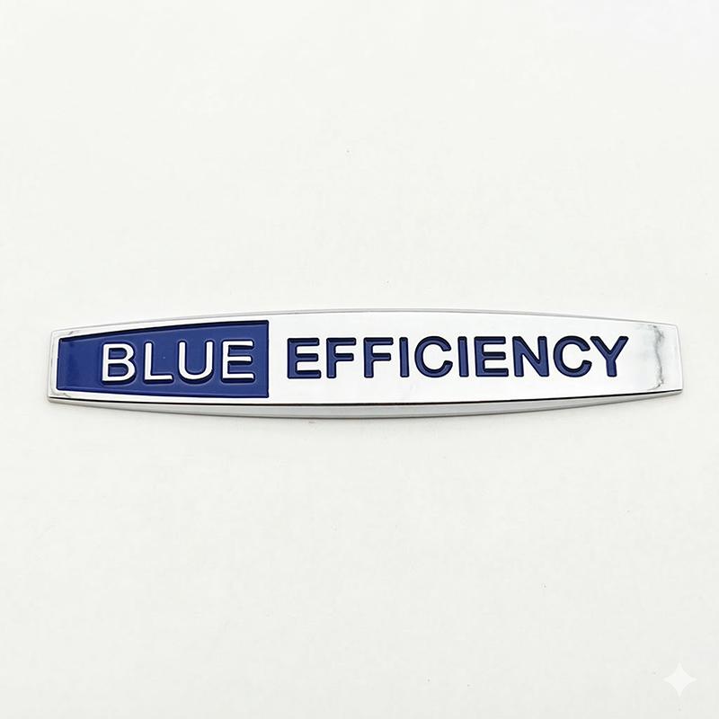 

3D Metal Blue Efficiency Emblem Badge Sticker For Benz W204 W212 W203 C E Class Car Fender Trunk Decal Auto Accessories