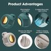 Portable Fan Mini Handheld Rechargeable Bladeless Electric Fan Clip Waist Fan Suitable for Outdoor Ventilation Desktop Small Fan