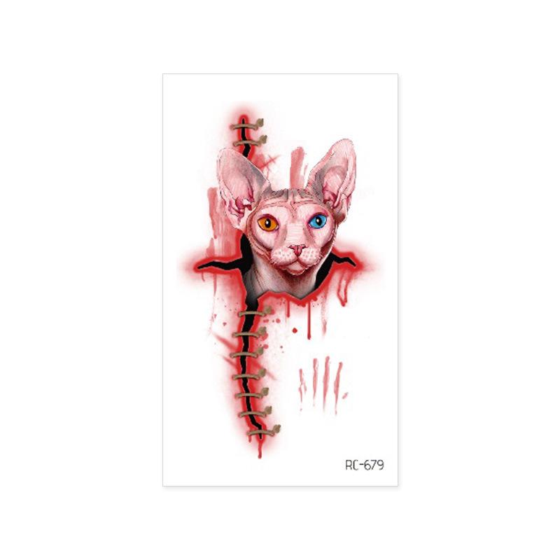 Halloween Temporary Horror Surgery Wound Scar Tattoo Stickers