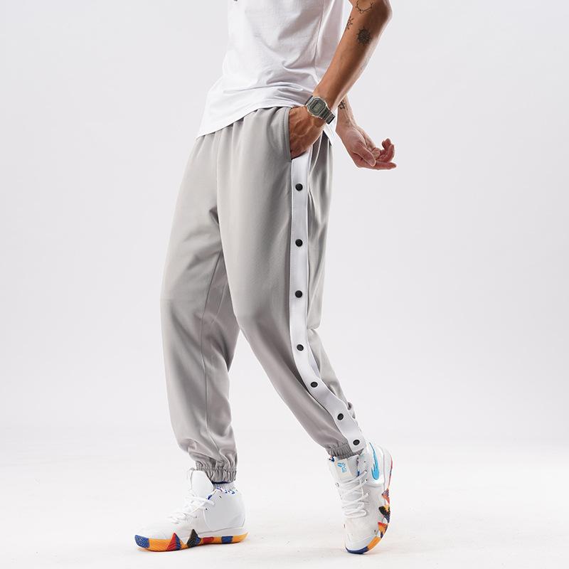 Xmen 2026 Men Hip Hop Pants Side Buttons Men 'S Elastic Waist Loose Style Men Joggers Trousers