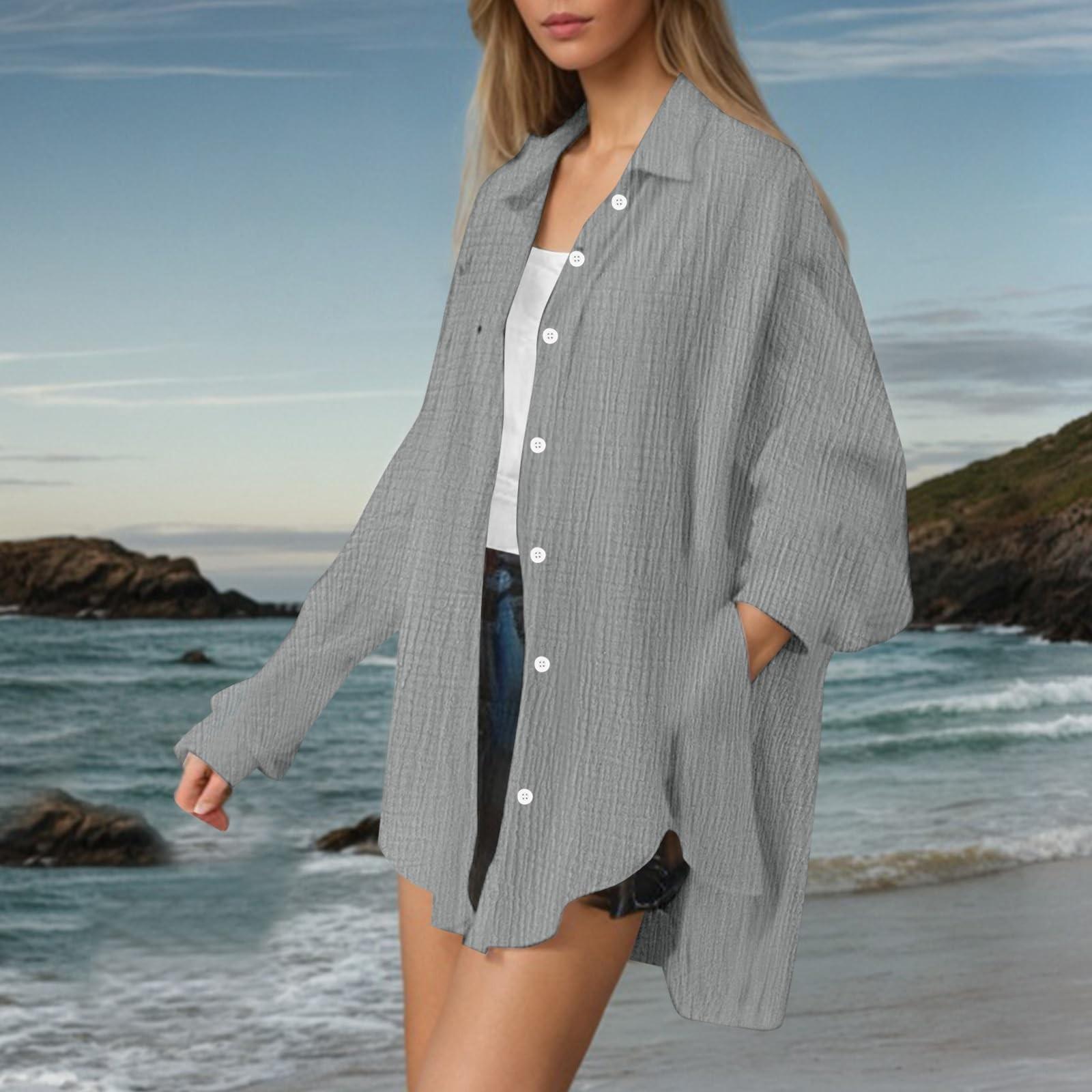 

Женская мода повседневная рубашка с длинным рукавом, двухслойная, с отворотами, на пуговицах XL