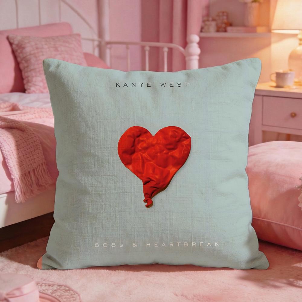 kKanye West singer Cushion Cover Premium Comfort Reversible Pillow Cove Two in One Design for Any Room  Car Interior
