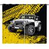 Curtain Car Off-Road Vehicle 3D Digital Printing Blackout Curtain Punching