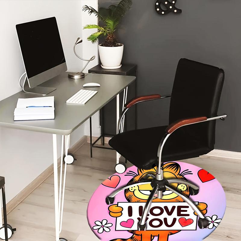 

1pc Love, Heart, Valentine s Day, Round carpet, Made of Polyester,Perfect for Decorating Office Chairs, Living Rooms,fplt204 80cm by 80cm