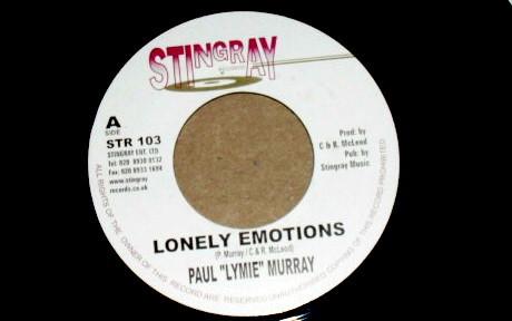 

7inch Record PAUL LYMIE MURRAY Lonely Emotions STR103 Stingray Record UK Reggae Ska Dub Used