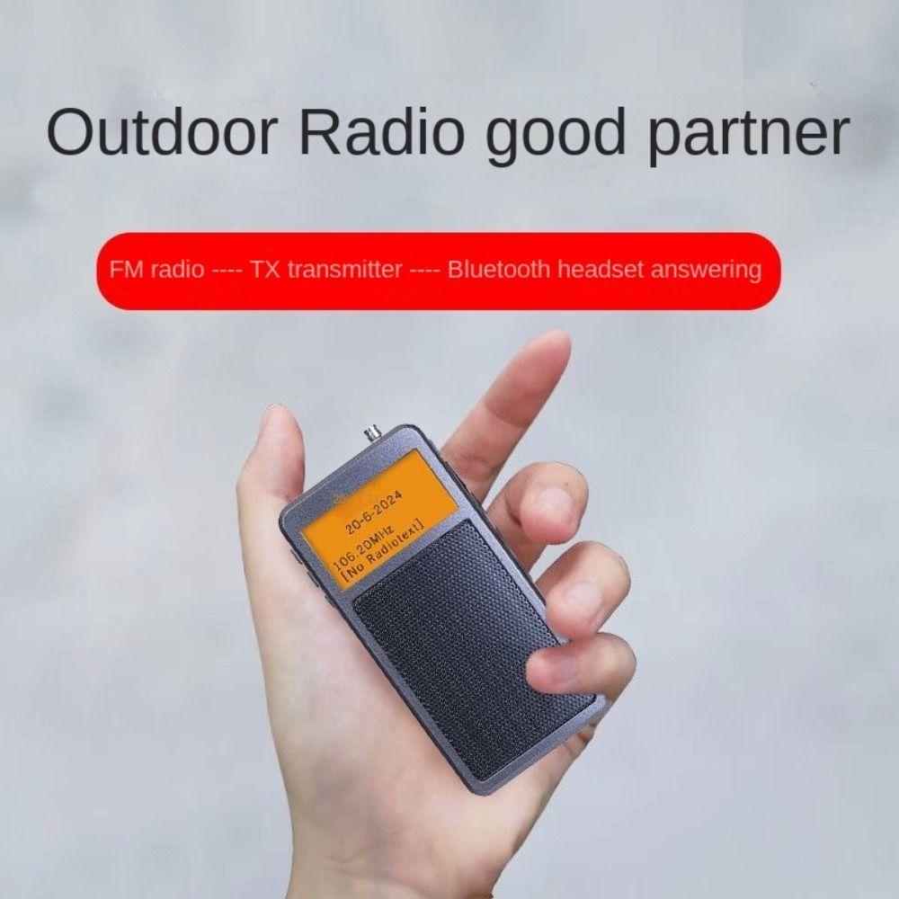 Alarm Clock DSP FM Stereo Radios Music Player Wireless Bluetooth Speaker  Camping
