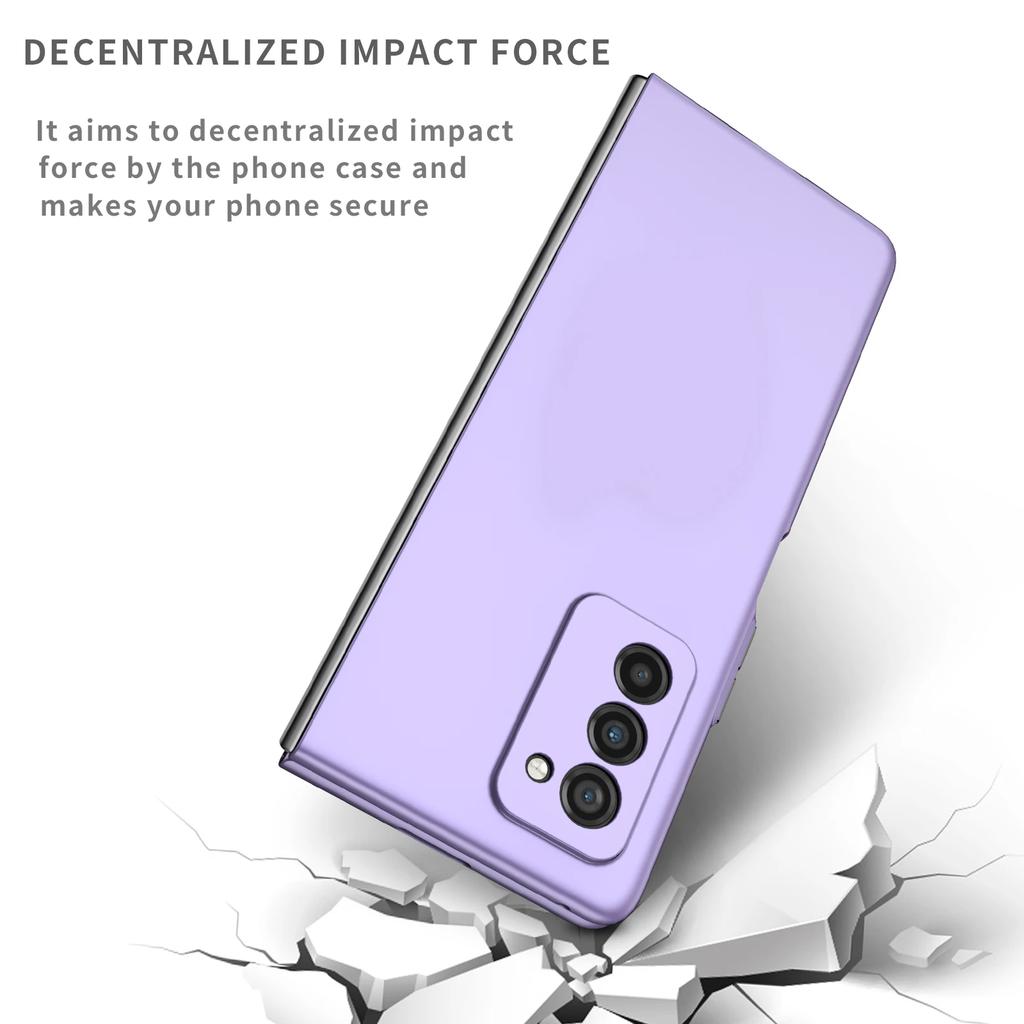 Trendy Simple Ultra Thin Skin-Friendly Frosted Matte Phone Case For Samsung Galaxy Z Fold 7 6 5 2 3 Anti-Drop Full-Protect Cover