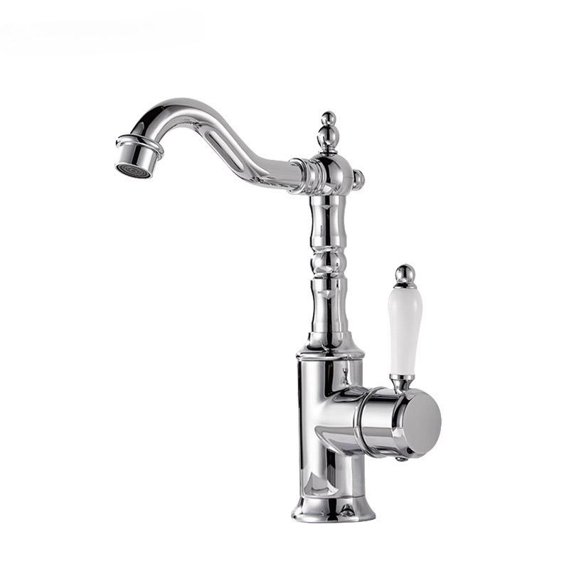 Basin Faucets Antique Color Brass Crane Bathroom Faucets Hot and Cold Water Mixer Tap Contemporary Mixer Tap