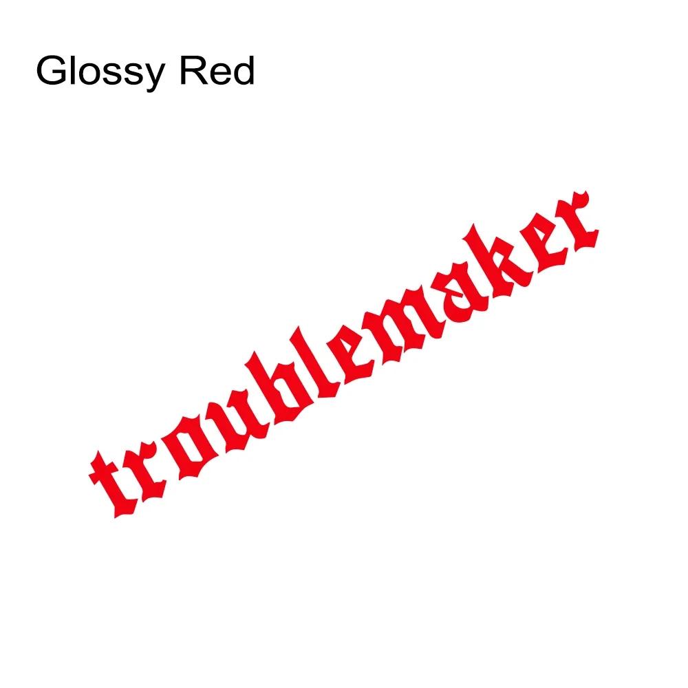 Troublemaker Letter Car Front Windshield Sticker Waterproof Auto Rear Window Vinyl Decal Creative Racing Body Decoration Decal
