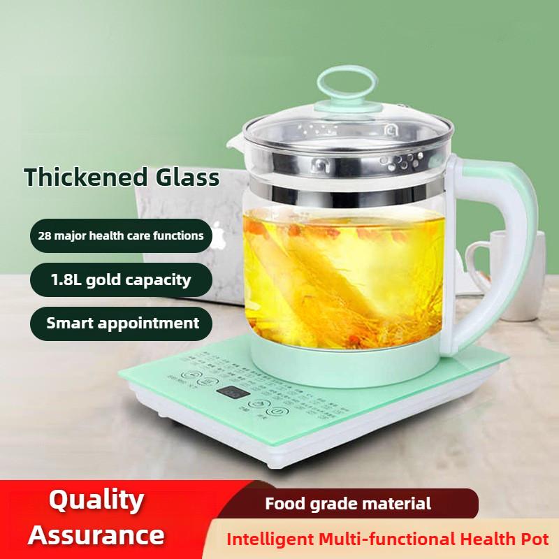 1.8L Large Capacity Intelligent Health Pot Multifunctional Glass Electric Kettle Household Boiling Hot Water Teapot