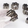 7pcs/set Flower Petal Metal Cutting Dies Set for DIY Faux Leather Crafts - High Carbon Steel Punching, Assorted Sizes (20-50mm)