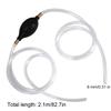 Handheld Fuel Transfer Pump Portable Fuel Transfer Suction Pumps Transparent Petrol Gas Extractor PVC Soft for Car Auto Outboard