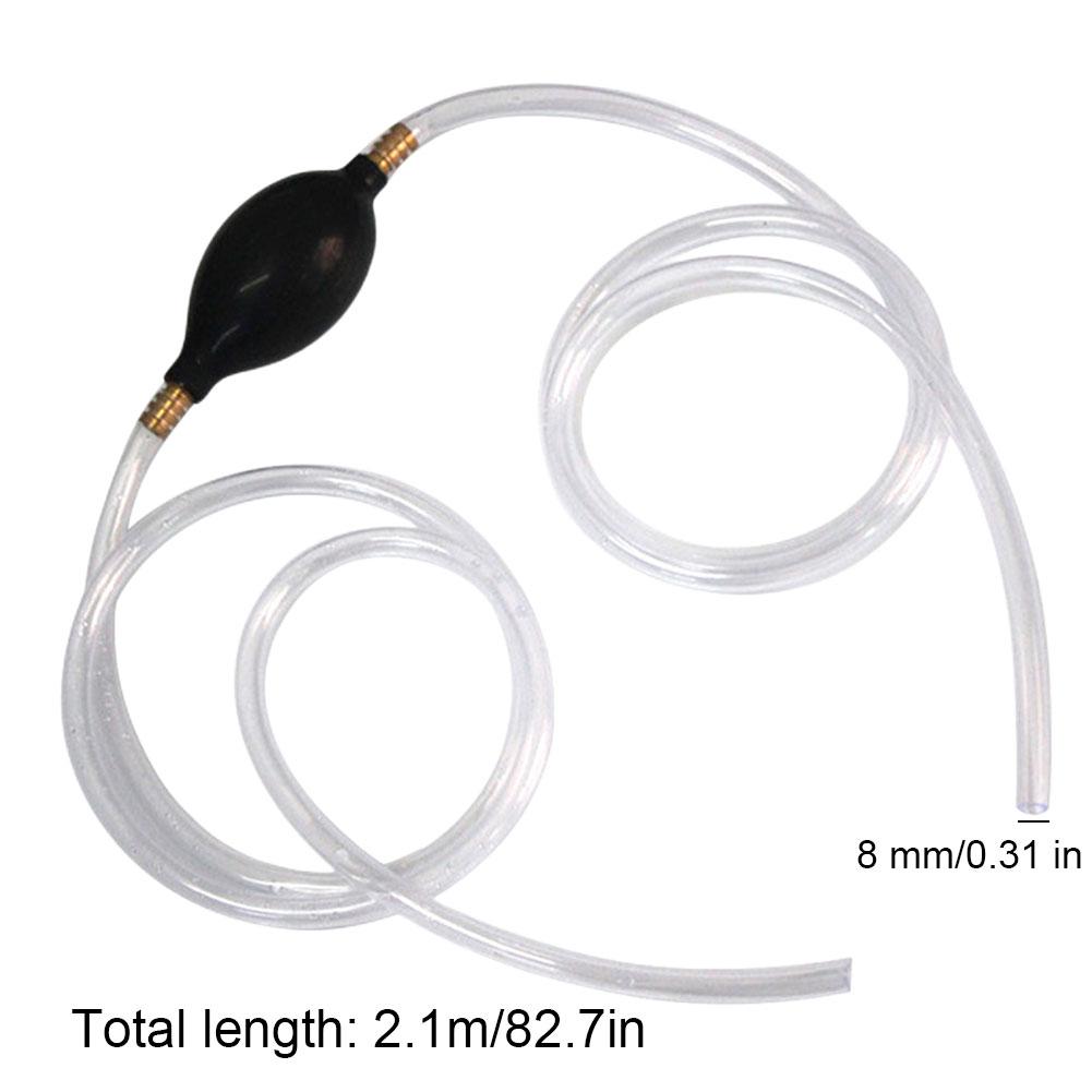 Handheld Fuel Transfer Pump Portable Fuel Transfer Suction Pumps Transparent Petrol Gas Extractor PVC Soft for Car Auto Outboard