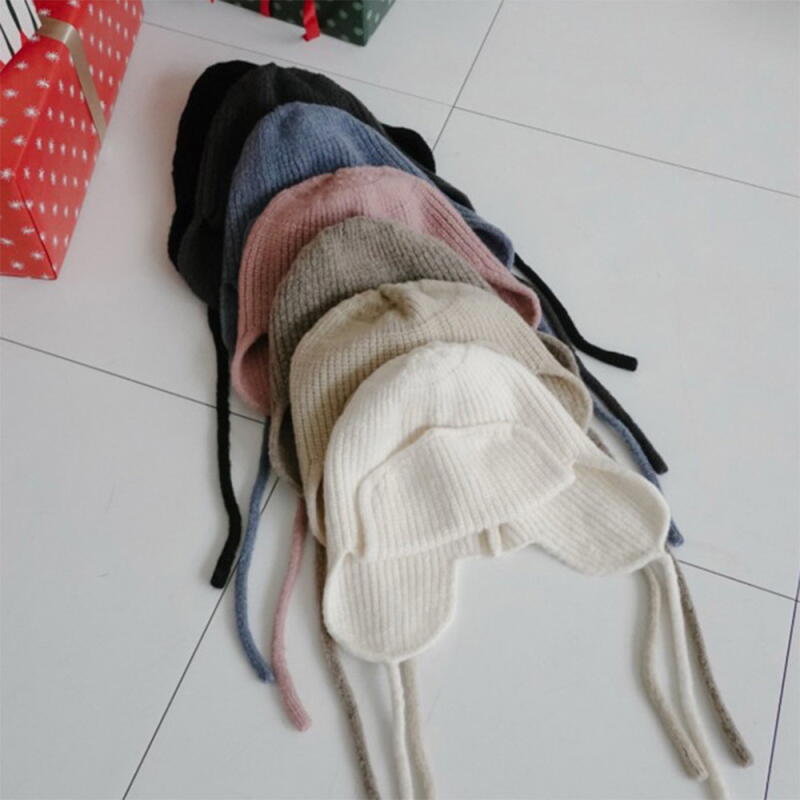 Women's Goggle Sweater Earflap Hat