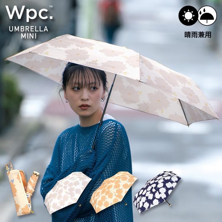 Faltbar Fleur Regen oder Perfekt für und Stilvoll und Niedlich für Blumig [2025] Wpc. Regenschirm, Mini, Orange, Leicht, Glänzend, Pendeln, Schule, Reisen,