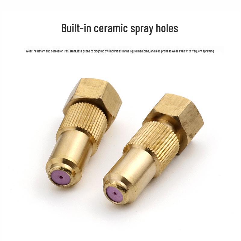 Adjustable Copper Ceramic Garden Sprayer Head for Watering, Irrigation, Dust Removal, and Humidification