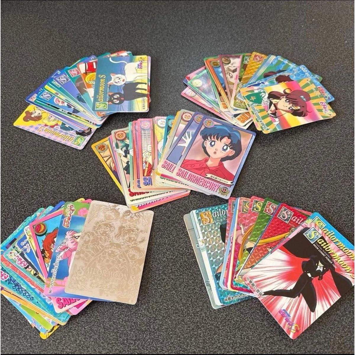 Used Pretty Guardian Sailor Moon Carddass 100+ pieces sold in bulk Kira Card original item