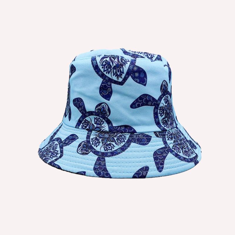 Hot-selling Personalized Digital Printing Bucket Hat European and American Fashion Short Brim Sunshade Basin Hat Spot