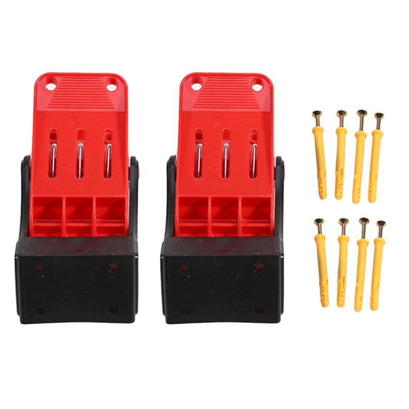 1/2PCS Car Floor Mat Cleaning Clips, Wall-Mounted Heavy-Duty Drying Clamps For Car Mat Washing, Auto Carpet Wash Clamp Accessory