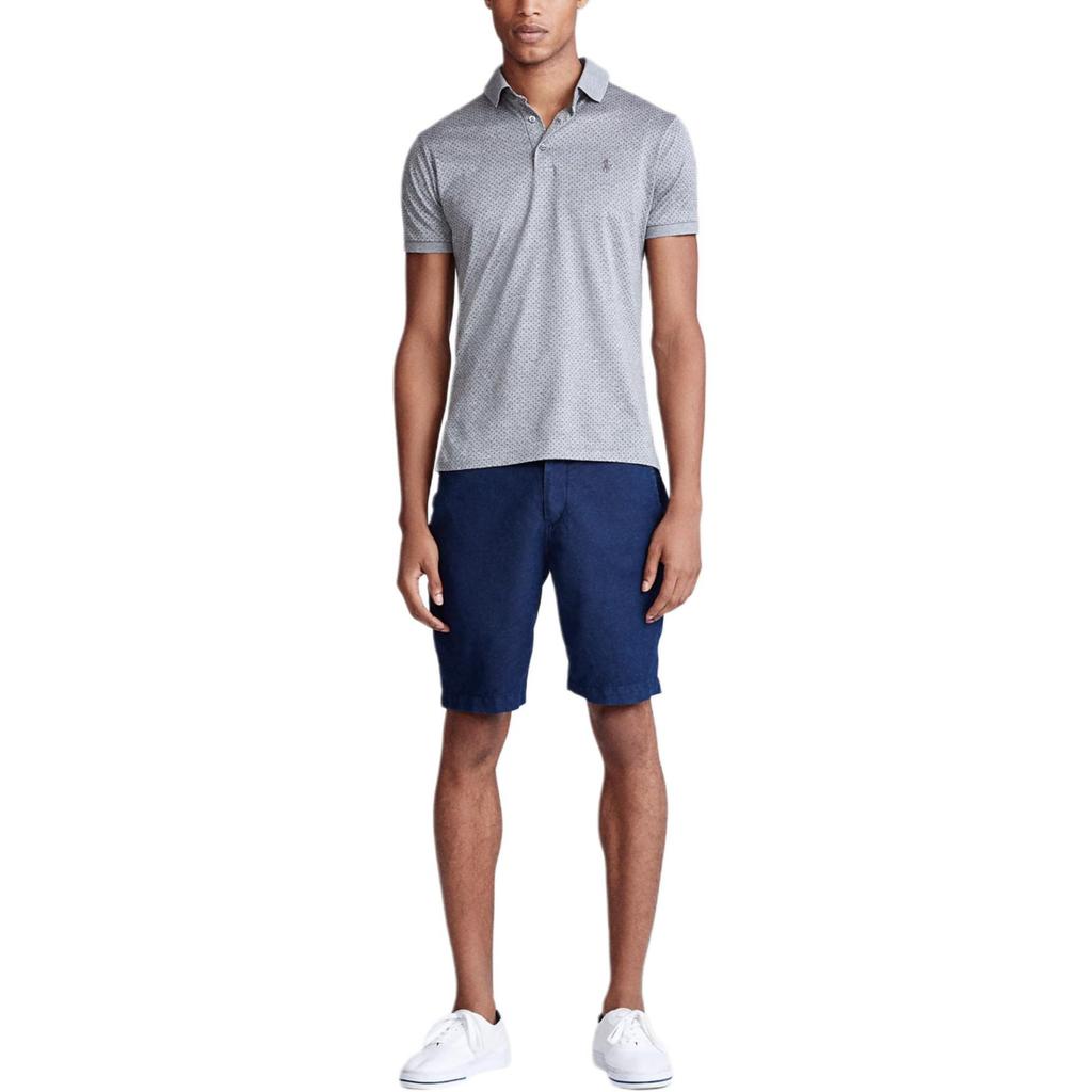 Polo Ralph Lauren Custom Slim Fit Plain Knit Polo Shirt Men Tops Gray 710790035-001