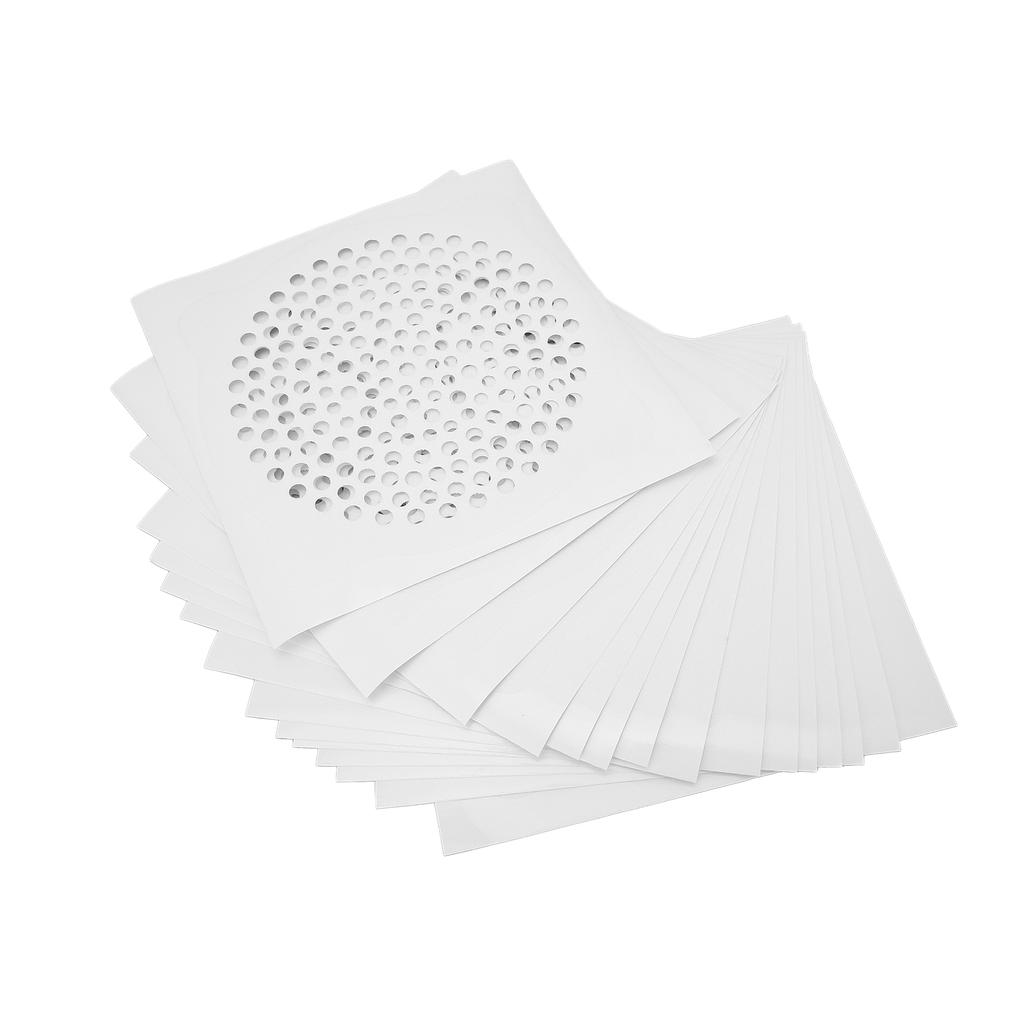 Drain Filter Stickers Disposable Mesh Anti Blocking Shower Hair Catcher Sticker for Bathroom Kitchen Salon15pcs