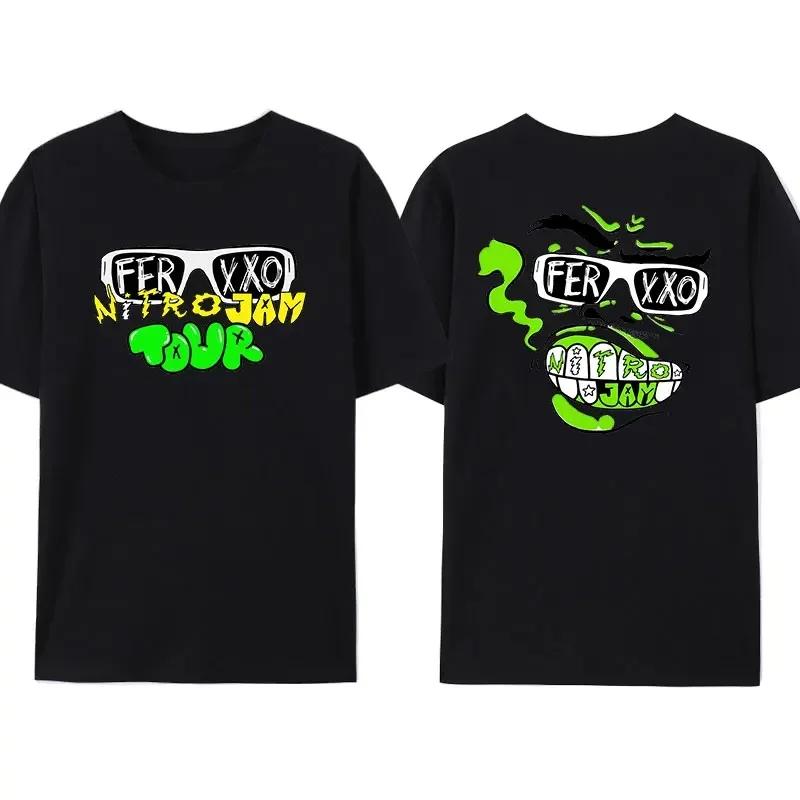 Creative Feid Ferxxo Printed T-shirt Hip-hop Rapper Street Fashion Shirt UnisexSummer Short-sleev Humor Style Cool Tops