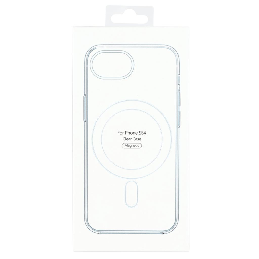 Para Capa iPhone 16e Compatível com MagSafe TPU+Acrílico Capa de Telefone Transparente