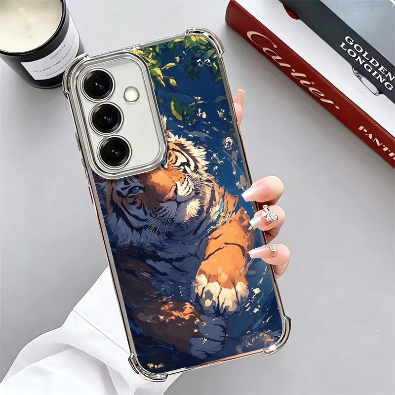 

Superior Tiger Pattern Art Soft Phone Case For Samsung A17 A27 A07 A37 A57 A16 A56 A15 A55 A14 A54 A13 A53 A26 A36 A25 A35 A24 A Samsung A27