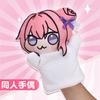 Anime Girl Pink Doro Hand Puppet Soft Plush Cosplay Figure For Role Play And Collection Cute Handmade Doll For Anime Fans