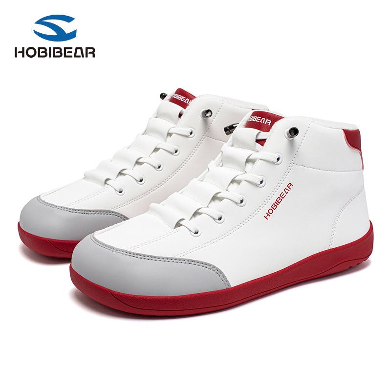 HOBIBEAR Fleece-Lined Slip-On Winter Mid-Top Wide-Toe Casual Outdoor Shoes