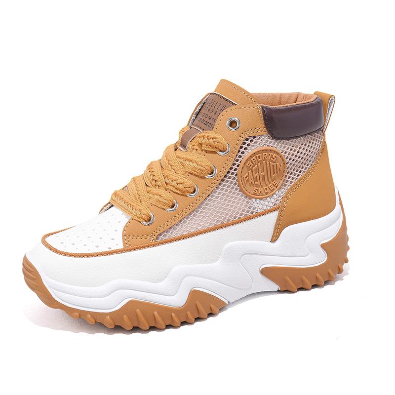 Pai sapatos 2023 verão novos sapatos femininos estudante rua tiro respirável sola grossa sapatos esportivos casuais z308