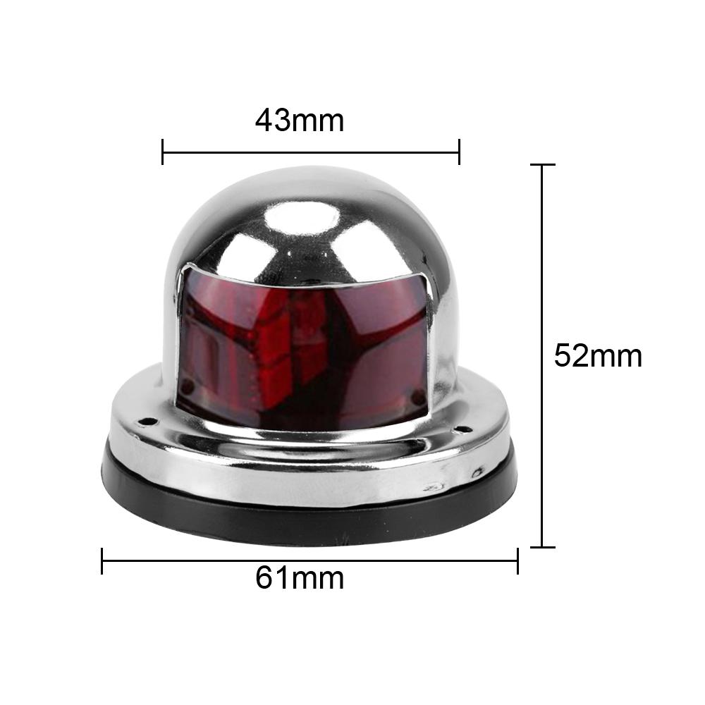 Faretto Led Barca Luci Led Barca 4 Pezzi Luce Di Poppa Del LED Bianco,12V Navigazione Poppa Luce 3Inch Rotonda Luci Di Lampade Per Barca 12v Fanalini Blu Luci Led Barca Yatch Nave