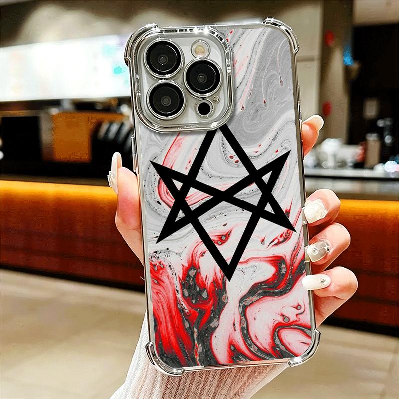

BMTH B-Brings Me The H-Horizons Soft Phone Case For iPhone 15 16 17 Air 14 Pro Max 16E Plus 13 12 Mini Plating Anti-Fall Fundas iPhone 16 Pro Max